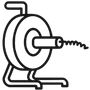 sewer cable drum machine icon
